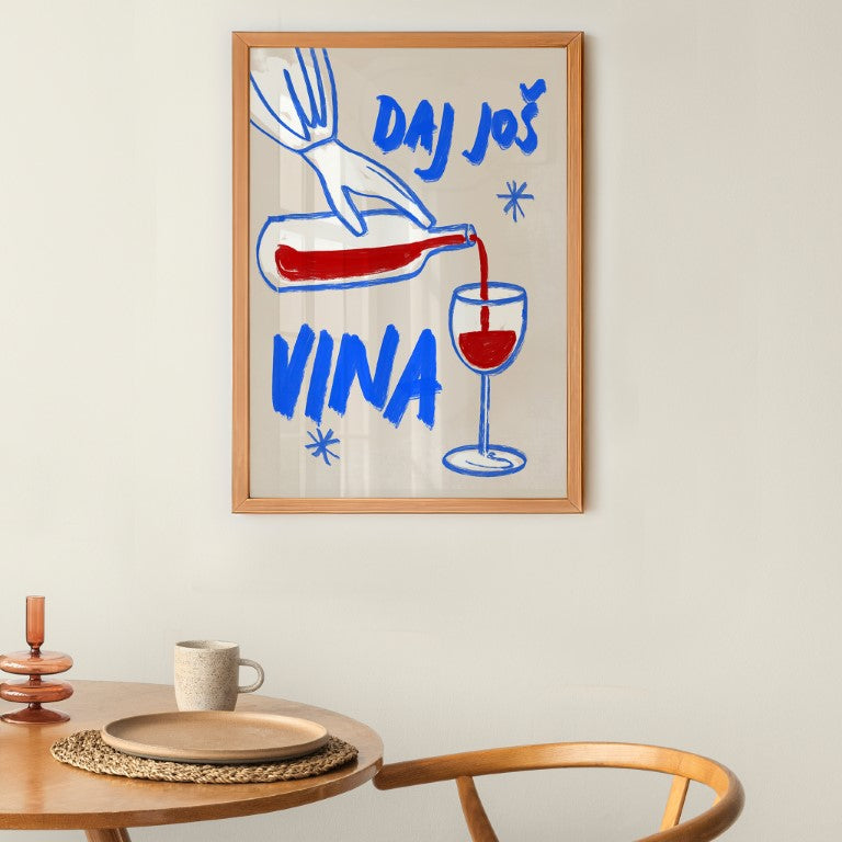 Daj Još Vina — Art Print